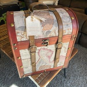 6 Bottle Old World Wooden Wine Box by Twine